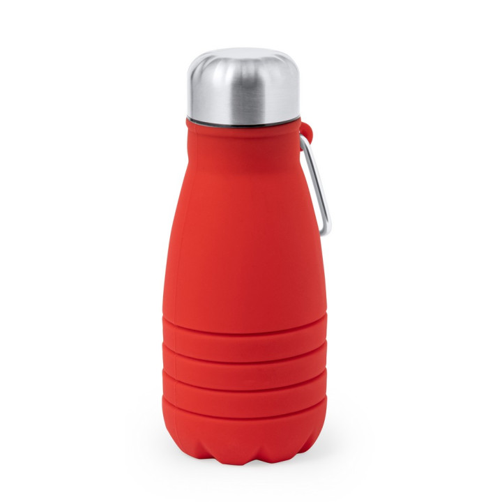 Składana butelka sportowa 550 ml z karabińczykiem