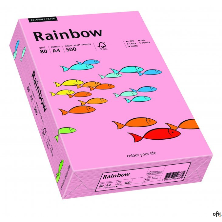 Papier xero kolorowy RAINBOW różowy R55 88042541