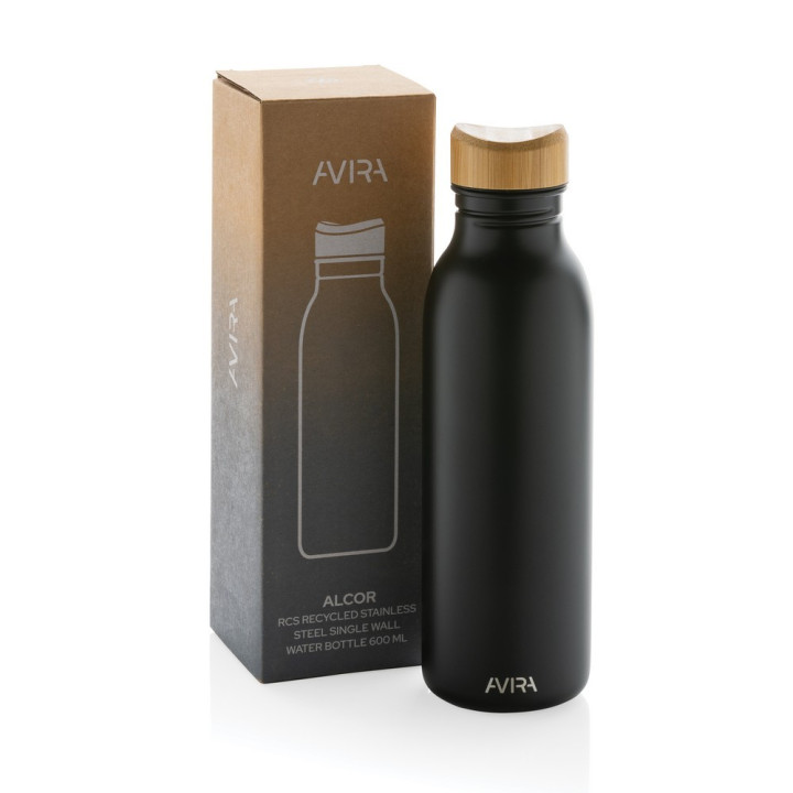 Butelka sportowa 600 ml Avira Alcor, stal nierdzewna z recyklingu