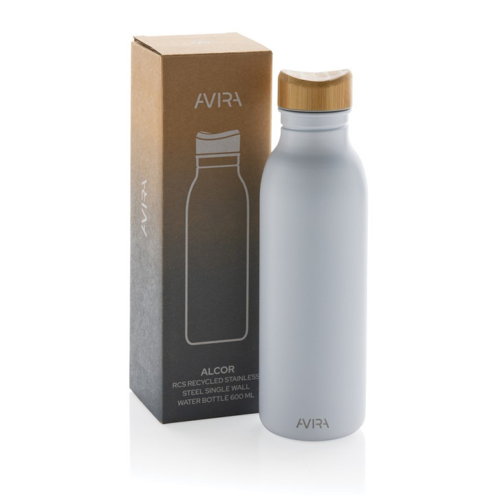 Butelka sportowa 600 ml Avira Alcor, stal nierdzewna z recyklingu