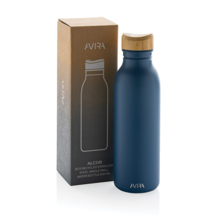 Butelka sportowa 600 ml Avira Alcor, stal nierdzewna z recyklingu