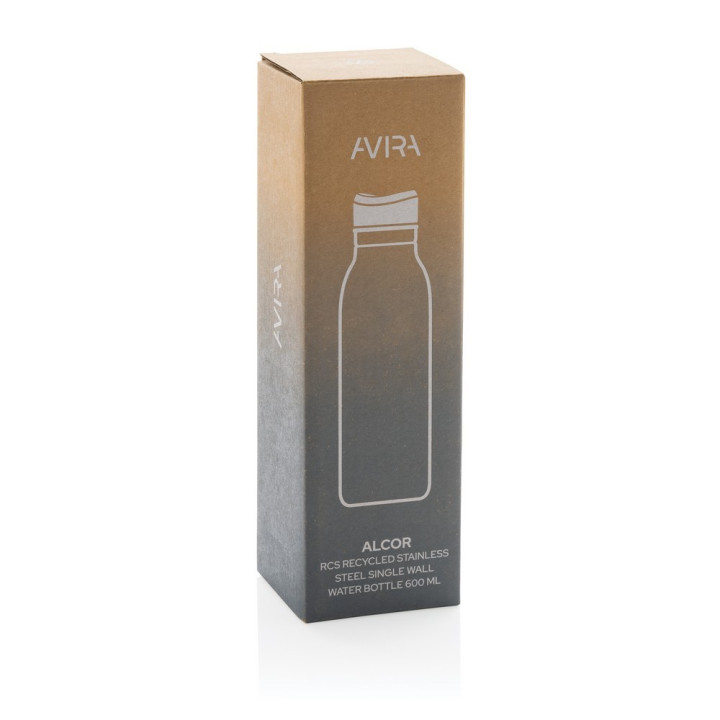 Butelka sportowa 600 ml Avira Alcor, stal nierdzewna z recyklingu