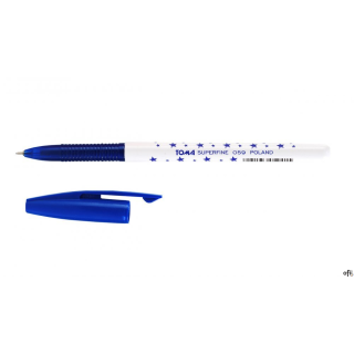 Długopis w gwiazdki SUPERFINE z supercienką końcówką, 0,5mm niebieski TO-059 Toma