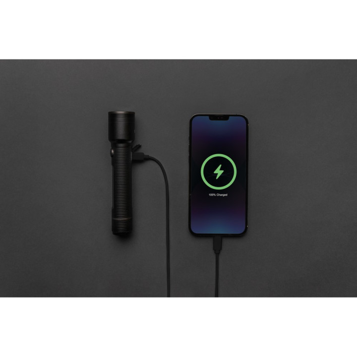 Latarka Gear X, ładowana przez USB, aluminium z recyklingu