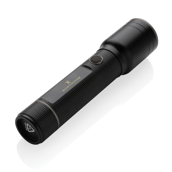 Duża latarka Gear X, ładowana przez USB, aluminium z recyklingu