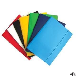 Teczka z gumką DOTTS A4 lakierowana żółta 390g (21231)