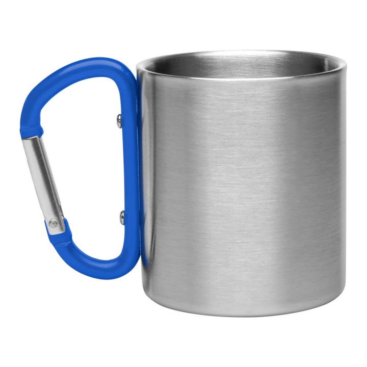 Metalowy kubek 210 ml z karabińczykiem | Easton