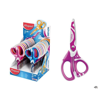 Nożyczki szkolne ZENOA FIT asymetryczne 13cm MAPED 670112