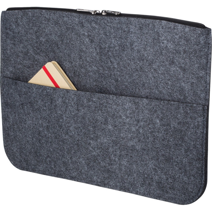 Etui na laptopa 14" z filcu RPET, teczka na dokumenty