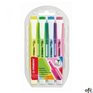 Zakreślacz STABILO SWING COOL zestaw 4szt. w etui 275/4