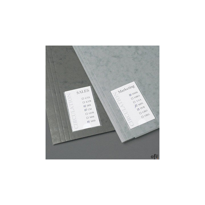 Samoprzylepne kieszenie na etykiety 3L 25x75mm 10310 12 sztuk