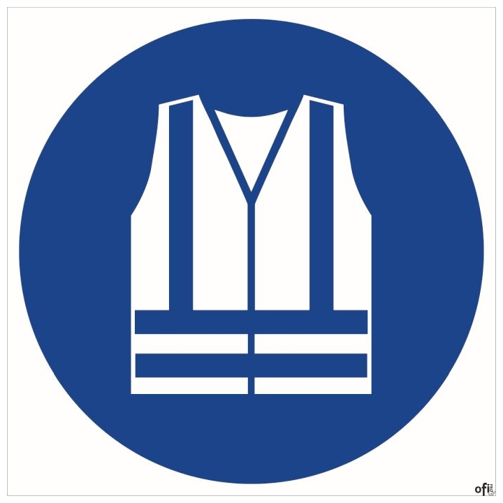 Tabliczka Nakaz stosowania kamizelki odblaskowej ZZ-26n/17974ZN (X)