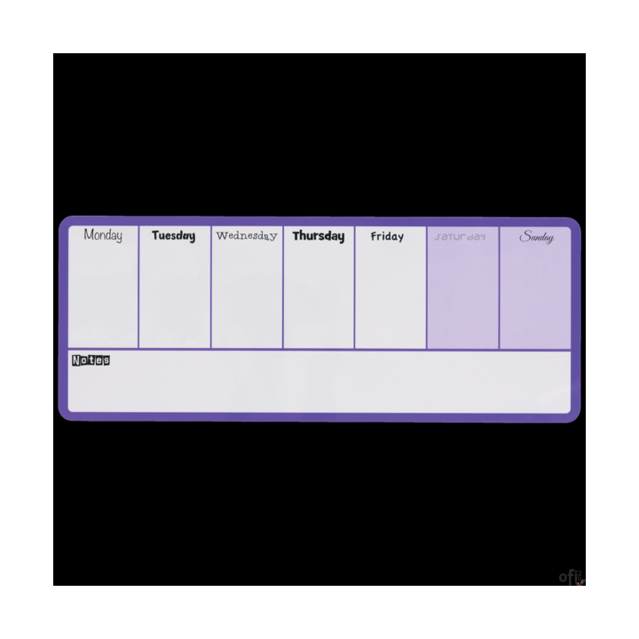 Mały tygodniowy planer Nobo 140x360mm, fioletowy 1904048