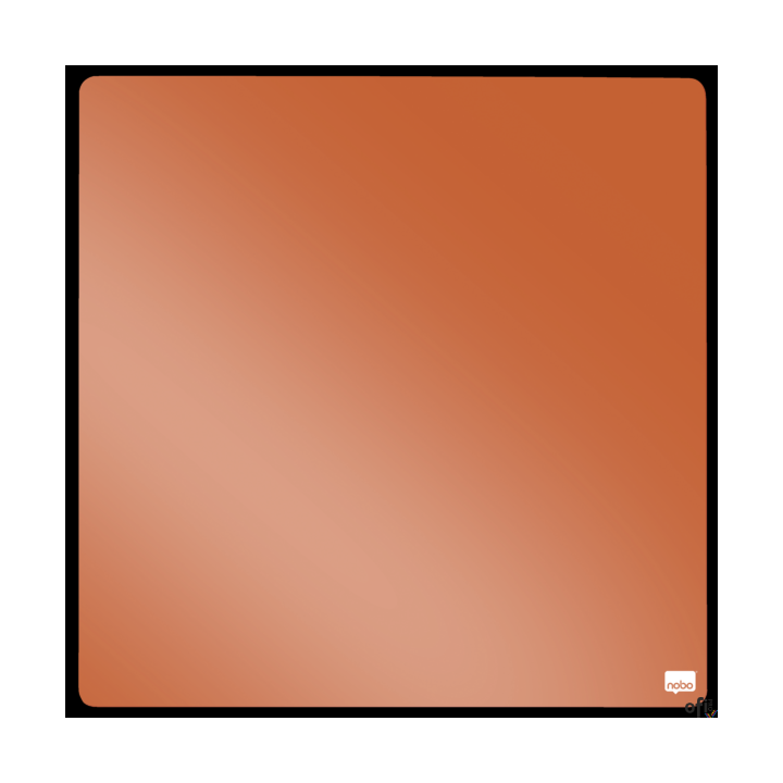 Mała kwadratowa tabliczka suchościeralna Nobo, 360 mm x 360 mm, pomarańczowa 1915622