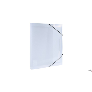 Teczka z gumką A4 PP pudło 2 cm przezroczysta TG-A4-02-03