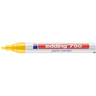 Marker lak.2-4mm 750 żółty EDDING końcówka okrągła