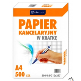 Papier kancelaryjny A4 kratka (500) INTERDRUK