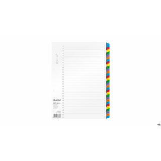 Przekładki laminowane A4 1-31 numeryczne TRY-04-08 Biurfol