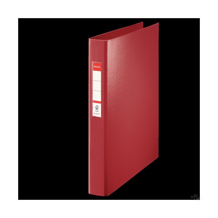 Segregator Esselte A4 z 4 kółkami, grzbiet 42 mm, bordowy, 14464