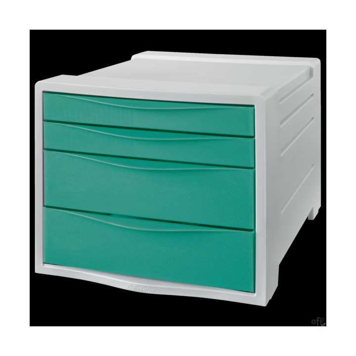 Pojemnik z szufladami Esselte ColourBreeze, zielony 626285