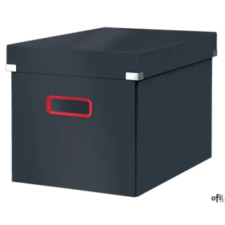 Pudełko do przechowywania Leitz C&S Cosy, duże, rozmiar L, szare, 53470089