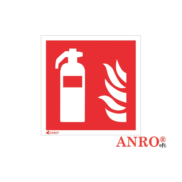 Naklejka/znak GAŚNICA 150x150mm Z-F001 FS nadruk fotoluminescencyjny ANPRO