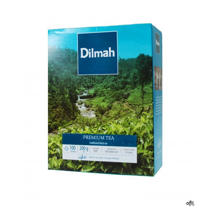 Herbata DILMAH PREMIUM TEA 100szt x2g RG100P PURE CEYLON czarna