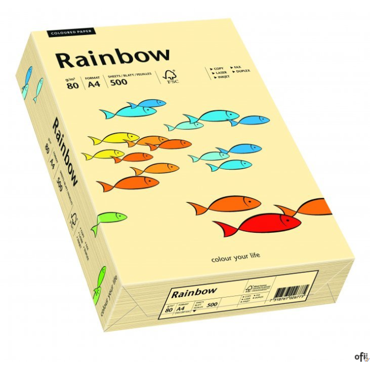 Papier xero kolorowy RAINBOW kość słoniowa R06 88042275