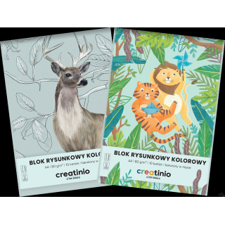 Blok rysunkowy Top 2000 Creatinio A4 10 kartek 80 g kolor 400176665