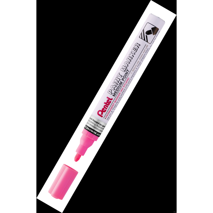 Marker olejowy Pentel średnia okrągła  końcówka,  MMP10-P różowy