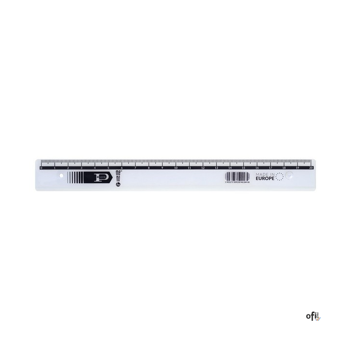 Linijka MemoBe by PRATEL 20cm transparentna ML104-00