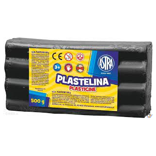 Plastelina Astra 500g czarna, 303117013