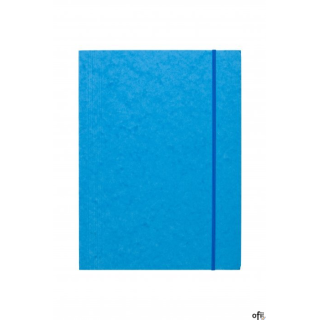 Teczka z gumką prostą DOTTS A4 preszpan jasna niebieska 390g