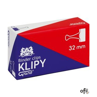 Klip 32mm 12szt (1.1/4cala) czarny GRAND 110-1094