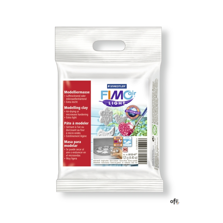 Masa FIMO air light, 125g, lekka, biały, Staedtler S 8133-0