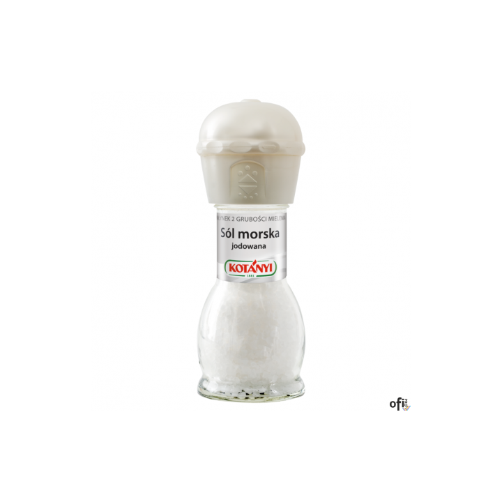 Sól morska jodowana 92g młynek KOTANYI