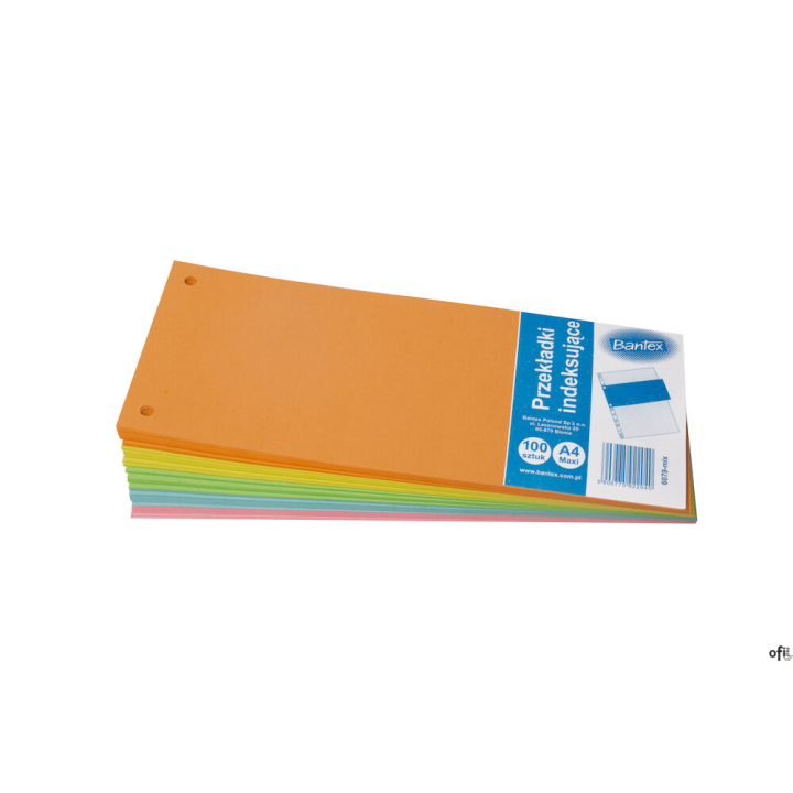 Przekładki indeksujące kartonowe 1/3 A4 ELBA, miks kolorów, 100553887