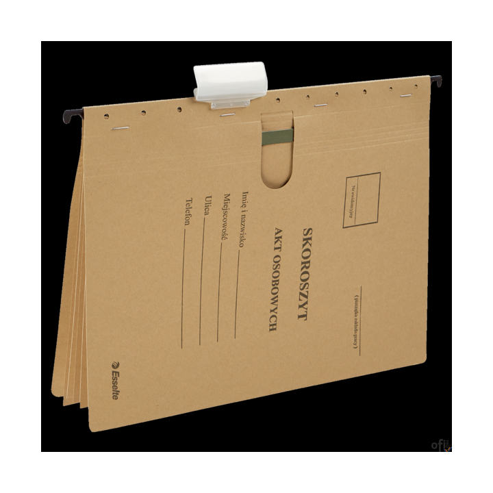 Skoroszyt zawieszany na akta osobowe z 5 przekładkami ESSELTE 15211