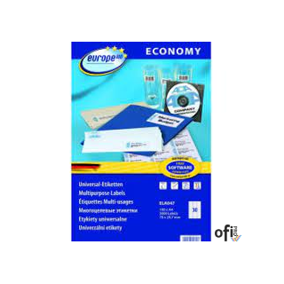 Etykiety uniwersalne ELA047 70 x 29,7 trwałe Economy Europe100 by Avery Zweckform