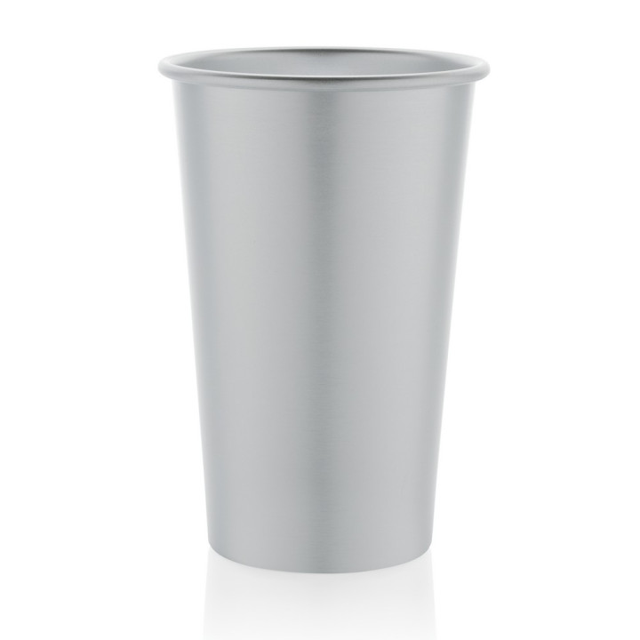 Lekki kubek podróżny 450 ml Alo, aluminium z recyklingu