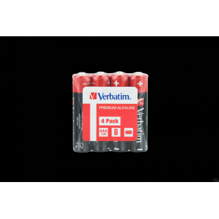 Baterie VERBATIM ALKALICZNE LR03 AAA SHRINK 4szt. 49500