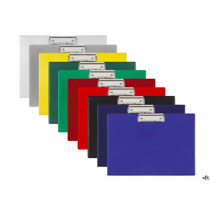 Deska klip A4 zamek na długim boku pozioma czarna KH-20 BIURFOL