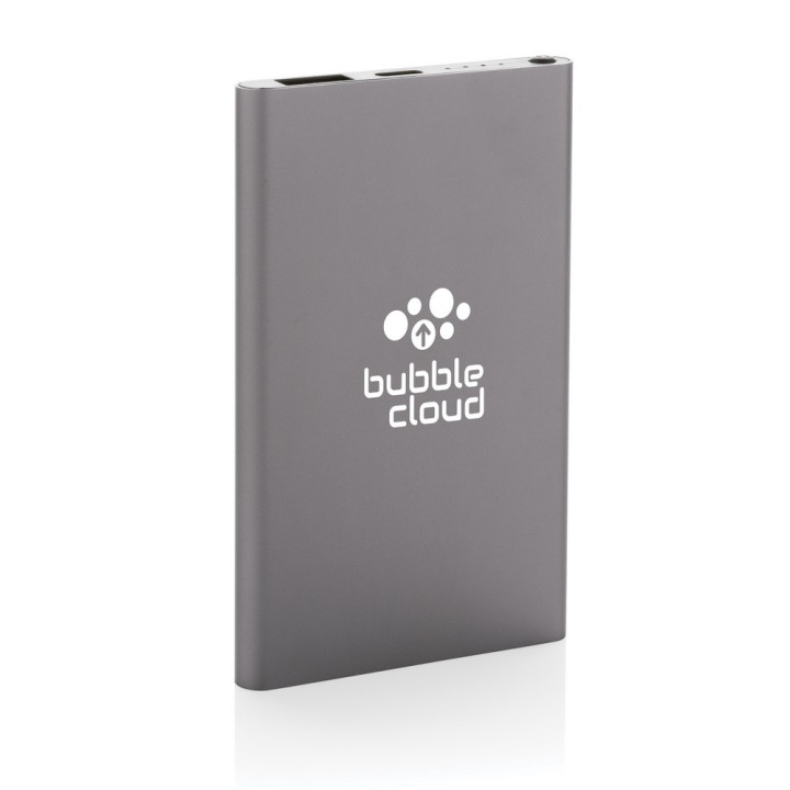 Power bank 4000 mAh z aluminium z recyklingu