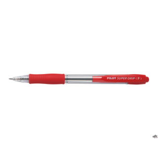 Długopis olejowy automatyczny PILOT SUPER GRIP czerwony PIBPGP-10R-R