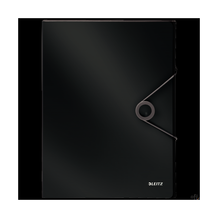 Teczka z gumką PP LEITZ SOLID 30mm czarna 45681095
