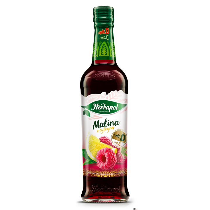Syrop HERBAPOL Malina z cytryną 420ml
