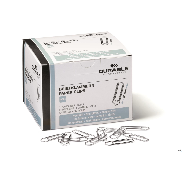 Spinacze 32mm ocynkowane 121125 DURABLE 1000szt.