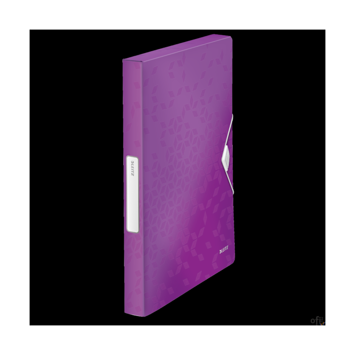 Teczka z gumką LEITZ WOW 30mm 250k A4 fioletowa 46290062