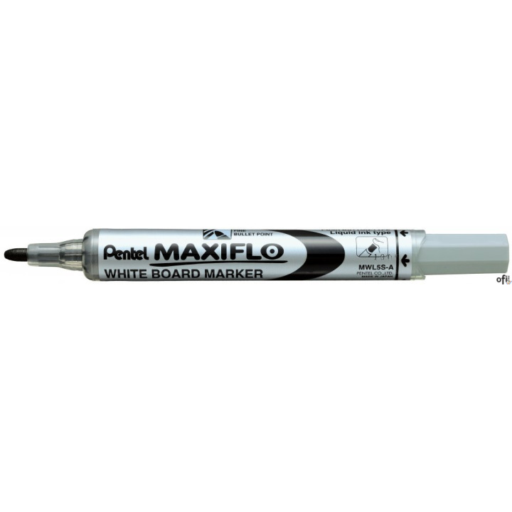 Marker suchościeralny czarny MWL5SA PENTEL MAXIFLO (z tłoczkiem)