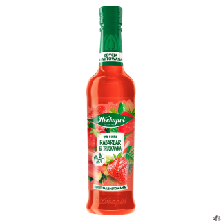 Syrop HERBAPOL Rabarbar truskawka 420ml